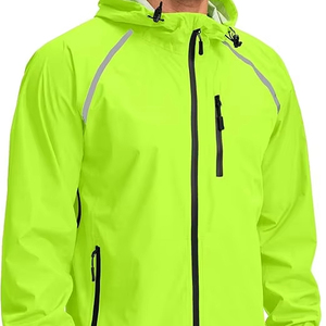 Chaqueta Cortavientos Larga de Invierno para Hombre, Diseño de Diseñador, Bolsillos Delanteros, Capucha, Ligera, Impermeable, Estilo Vintage Informal - Product Image 1