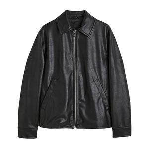 Chaqueta de cuero de talla grande para motocicleta, chaqueta Lisa De cuero teñido con Logo personalizado, novedad, gran oferta - Product Image 1