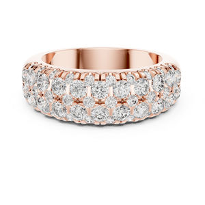 Bague en or jaune 14 carats avec diamant rond de 1,92 carat cultivé en laboratoire, certifié IGI, pour femme |   Cadeau d'anniversaire |   Nouveau diamant cultivé - Product Image 3