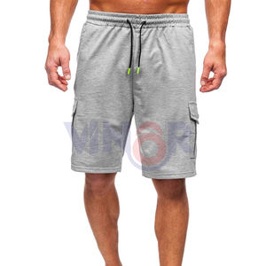 กางเกงขาสั้นผ้าคอตตอนระบายอากาศได้ดีสำหรับผู้ชายกางเกงขาสั้นคาร์โก้หลายกระเป๋าแบบแห้งเร็วยืดหยุ่นขนาดใหญ่พิเศษแบบปรับแต่งได้สำหรับฤดูร้อน - Product Image 5