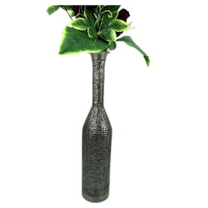 Vase à fleurs en métal en aluminium le plus vendu Pots de décoration de maison modernes Vente chaude Nouveau look pour mariage et salon - Product Image 3