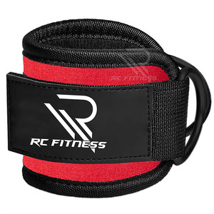 แผ่นรองข้อเท้าหนังสีชมพูแบบกำหนดเองของ RC Fitness Wear สายรัดป้องกันข้อเท้าแบบมืออาชีพ ฟังก์ชั่นรักษาความอบอุ่นสำหรับใช้ในยิม - Product Image 1