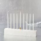 Vintage Brass Menorah <b>Candle</b> Holder Hanukkah <b>Candle</b> Stand Traditional Jewish Lamp Home Religious Decor - Product Image 3