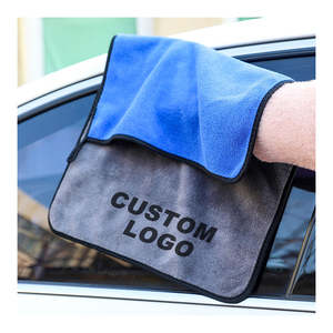 ผ้าเช็ดตัวทำความสะอาดรถยนต์ผ้าคอตตอนเนื้อนุ่มแห้งเร็วผ้าถักโลโก้ตามสั่งอุปกรณ์ตกแต่งรถยนต์คุณภาพ - Product Image 4