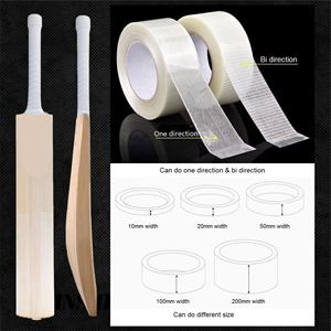 Rollo de cinta Jumbo de bate de cricket autoadhesivo de calidad superior rollos de bateo de protección de filamento a prueba de agua de fibra de vidrio impermeable - Product Image 4