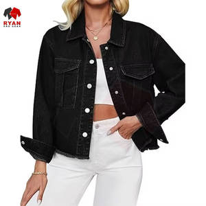 Veste en jean moderne pour femmes, adaptée aux tenues décontractées et aux activités de plein air, offrant un confort durable - Product Image 4