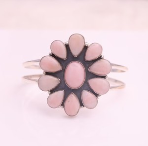 กำไลข้อมือลูกแพร์โอปอลสีชมพูแท้สำหรับเด็กเครื่องประดับงานปาร์ตี้ทำมือขนาด7x9มม. - Product Image 3