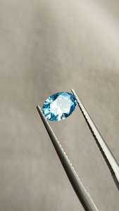 Diamante cultivado en laboratorio de 1 quilate, corte ovalado, color azul intenso, para la fabricación de anillos, certificado por IGI, proveedor de diamantes sueltos de lujo a bajo precio. - Product Image 2