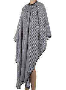 Capa de peluquero impermeable negra hecha de poliéster duradero - Product Image 3