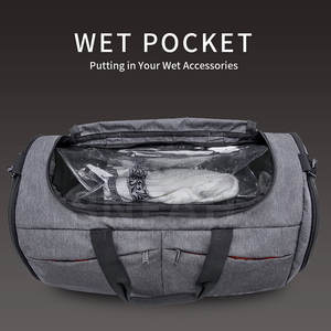 Nouveau design, sac à bandoulière en nylon avec logo personnalisé pour hommes et femmes, fitness, sports, salle de sport, voyage avec compartiment à chaussures - Product Image 3