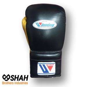 Gants de boxe personnalisés en cuir de vachette doré pour MMA Kickboxing Training Sanda avec poignet lacé - Product Image 5