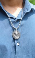 Pendentif Lord Shiva avec chaîne serpent élégante collier spirituel pour hommes/femmes idéal pour un usage quotidien, des cadeaux et des fins de dévotion