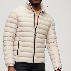 Chaqueta de plumón brillante para hombre, chaqueta acolchada personalizada con burbujas gruesas y cálidas, chaqueta acolchada térmica con capucha - Product Image 4