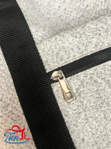 กระเป๋าผ้าแคนวาสแบบพกพา สไตล์เรียบง่าย พร้อมซิปปิด ปรับขนาดได้ สำหรับการเดินทางและการช้อปปิ้ง - Product Image 2