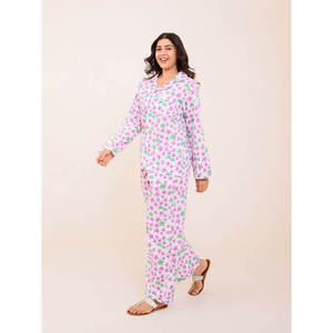 Ensemble de pyjama en coton Sundown - Jersey modal rayé respirant avec taille élastique - Product Image 2