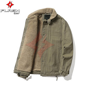 แจ็คเก็ตฤดูหนาวแบบมีซิปสำหรับกิจกรรมกลางแจ้ง ผ้าฟลีซบุใยสังเคราะห์ ให้ความอบอุ่น ระบายอากาศได้ดี กันลม นุ่มสบาย  แบบยูนิเซ็กซ์  ผ้าคอร์ดูร่าด้านนอก - Product Image 3