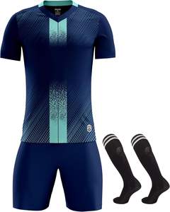Tenue de football athlétique pour hommes à manches courtes, en matière respirante et légère, prête pour le match - Product Image 1