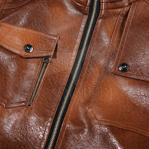 แจ็กเก็ตหนังสำหรับผู้ชายเสื้อแจ็กเก็ตหนังสำหรับฤดูหนาวกลางแจ้งขนาดตามสั่ง - Product Image 3