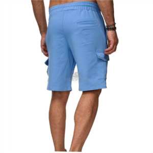 Vente en gros de shorts de sport pour hommes avec poches pour la course à pied, personnalisés, de haute qualité, à taille élastique et à séchage rapide - Product Image 3