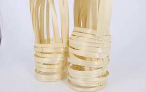 Porte-gobelets en plastique fabriqués à la main à partir de bambou naturel au Vietnam - Product Image 3