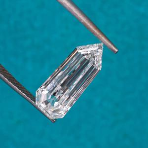 เพชรแล็บโกรนทรงกระสุนโบราณ 3 กะรัต แบบ Shield Step Cut สำหรับทำเครื่องประดับ จากผู้ผลิตเพชร CVD ยอดนิยม - Product Image 2