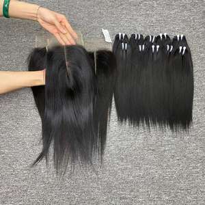 Alta calidad 100% cabello virgen Remy vietnamita alto grado SilkyStraight Bone recto gran Stock extensiones de cabello tejido - Product Image 3