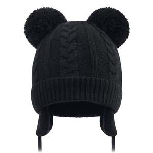 Gorro de Invierno Wmcaps con Forro Polar y Orejeras para Hombre y Mujer, Gorro de Punto Térmico Cálido para Exteriores, Gorros de Punto para Adultos con Etiqueta Personalizada - Product Image 1