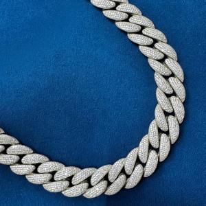 Cadena cubana de diamantes moissanita de la mejor calidad al por mayor ajuste cómodo con aspecto elegante perfecto para ropa de regalo de aniversario de fiesta - Product Image 3