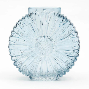 Jarrón de Vidrio de Diseño Sunflower Kenna, Decoración Artesanal para el Hogar de la India - Product Image 2