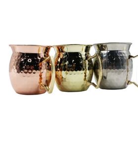 100% tasse à café et à bière en acier inoxydable de Moscou en cuivre massif pour le camping tasse à boisson froide jetable-I H C. - Product Image 4