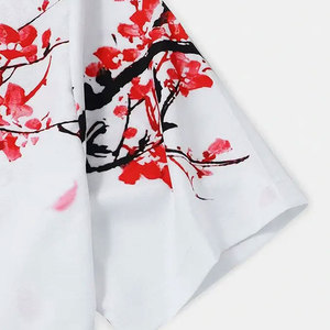 100% coton élégant imprimé chemise hommes robe col de chemise conception personnalisée papillon motif chemises habillées pour hommes