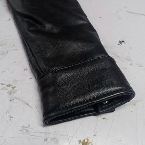 Veste en cuir de vache pour homme, style streetwear d'hiver, col rabattu, imperméable, coupe-vent, écologique, séchage rapide, personnalisable, OEM - Product Image 2