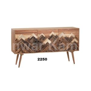 Armoires de buffet en bois de manguier massif marron de haute qualité pour salon et chambre à coucher à la maison - Product Image 1