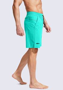 กางเกงขาสั้นผ้าโพลีเอสเตอร์สำหรับผู้ชายและผู้หญิงกางเกงขาสั้นผ้าแคนวาสสูงเนื้อผ้าระบายอากาศได้ดีแห้งเร็วออกแบบโลโก้ได้ตามต้องการ - Product Image 4