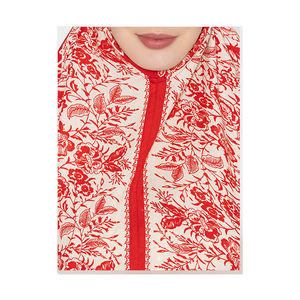 2024 ropa islámica vestido Premium diseño personalizado sólido hijab pavo manga larga cordón rojo conjunto mujeres vestido musulmán al mejor precio - Product Image 1