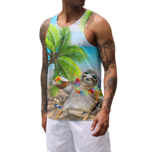 Camiseta sin mangas sublimada de calidad superior personalizada hecha en fábrica, camiseta Racerback debajo del chaleco, camiseta interior para correr, entrenamiento de gimnasio Stringer - Product Image 5