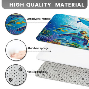 Custom Printed Bath <b>Mat</b> <b>Bathroom</b> Rug <b>Set</b> for <b>Bathroom</b> Non-Slip Shower Curtain Bath <b>Mat</b> - Product Image 4
