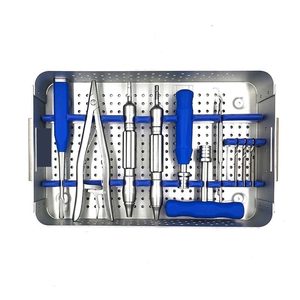 Fournitures médicales Fida International FI-036 Ensemble d'extraction de vis cassées en acier inoxydable Instrument chirurgical orthopédique Ensemble d'extracteurs - Product Image 1