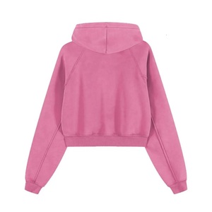 Sweat à capuche d'hiver pour femme, coupe décontractée, en molleton, col montant, écologique, couleur unie - Product Image 4