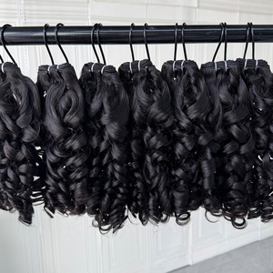Mèches de cheveux humains vierges cambodgiens bouclés et rebondissants, noir naturel, sans perte, qualité durable - Product Image 6