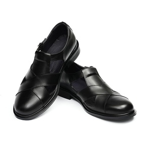 Sandales d'été pour hommes de haute qualité, confortables, respirantes, en cuir, chaussures tendance, sandales décontractées pour la marche - Product Image 5