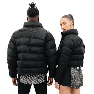 2025 hiver vente en gros personnalisé garder au chaud hiver capuche bouffantes vestes grande taille à capuche manteau hommes bouffant veste - Product Image 2