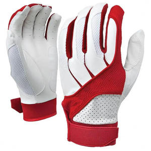 Nouveau style de gants de frappeur de baseball en cuir pur pour hommes OEM fabrique des gants de frappeur de baseball Offre Spéciale de couleur unie - Product Image 1