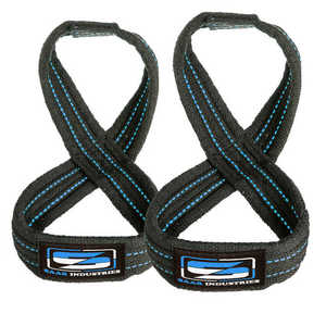 Logo personnalisable Design Coton & Néoprène Rembourré Antidérapant Léger Figure 8 Sangles de musculation Heavy Duty - Product Image 6