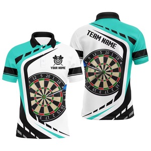 Personalidad de gran tamaño Unisex Uniformes del equipo Jesery Moda Dardos Gráfico Polos Tendencia Nombre personalizado 3D Impreso Camisetas deportivas - Product Image 1