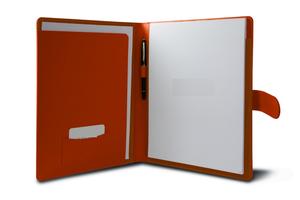 Customizable <b>A4</b> Genuine <b>Leather</b> Conference <b>Folder</b> with Loop for Presentation and Document Organization Personalized Logo Welcome - Product Image 2