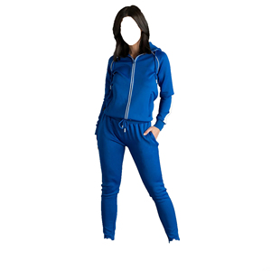 Survêtement d'hiver en éponge française avec logo personnalisé, respirant, en coton polaire, surdimensionné, sérigraphié pour femmes - Product Image 3