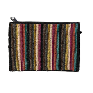 Pochette à monnaie de broderie à la main de perles de graine de nouveau design élégant avec mini sac à fermeture éclair et multicolore avec choix personnalisé - Product Image 2