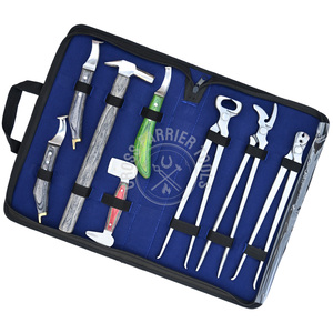 ชุดเครื่องมือ farrier มืออาชีพมีดห่วงทองเหลืองบัฟเฟอร์คู่คีมคีบค้อนขับรถมีความแม่นยำ - Product Image 1