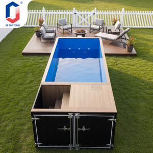 สระว่ายน้ำสำเร็จรูปติดตั้งง่าย ดีไซน์แบบอินทิเกรต สำหรับสวนกลางแจ้ง โรงแรม โครงการพักผ่อน พร้อมอุปกรณ์ครบชุด - Product Image 6